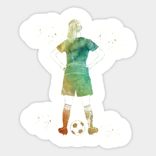 Soccer Player Girl Sticker